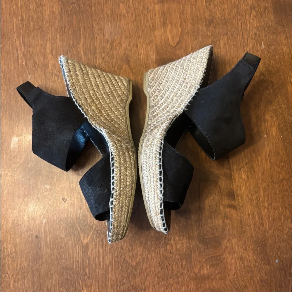 Elegant Black Women's Espadrille Slingback Sandals